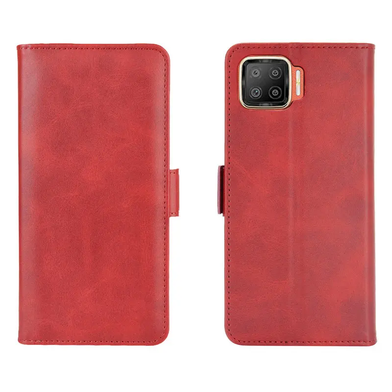 

for Oppo A73 4G 6.44" Double Wallet Flip Leather Cover Phone Case Capa Etui Fundas