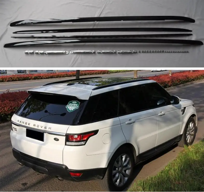 Багажник на крышу черного цвета из алюминиевого сплава для Land Rover Range Sport 2014 2015 2016