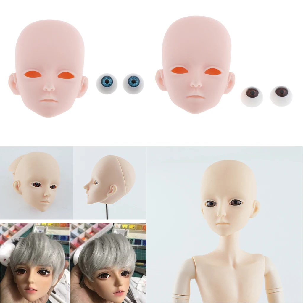 Форма для головы куклы с окулярами 60 см BJD кукла косплея товары нормальной кожи |