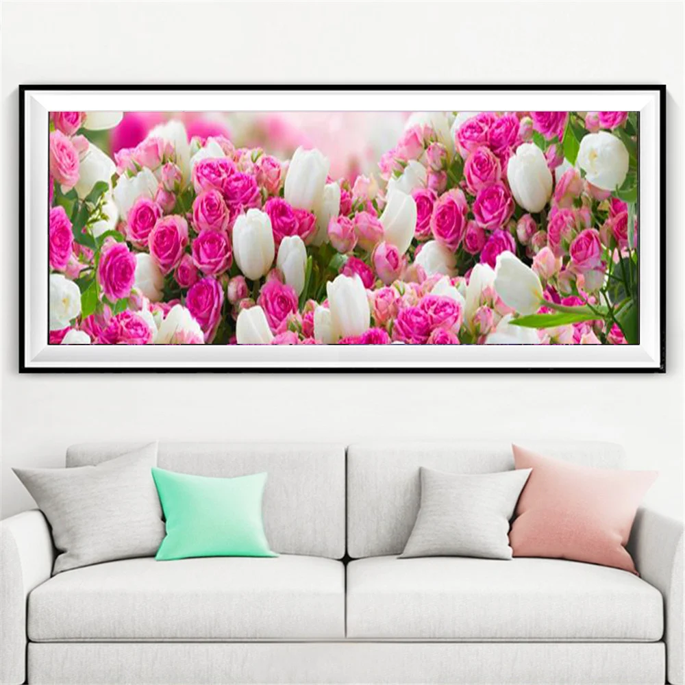 

HUACAN набор алмазных картин Роза 5D DIY Алмазная вышивка крестиком цветочные картины Стразы Мозаика Декор для дома