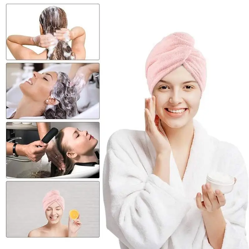 Банное полотенце из микрофибры быстросохнущее для женщин и мужчин тюрбан головы