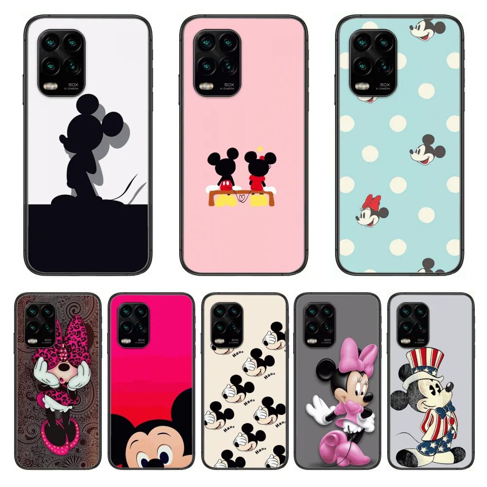 Мягкий чехол для телефона с изображением Диснея Микки и Минни xiaomi Redmi Note 9S 8 7 6 5 A Pro