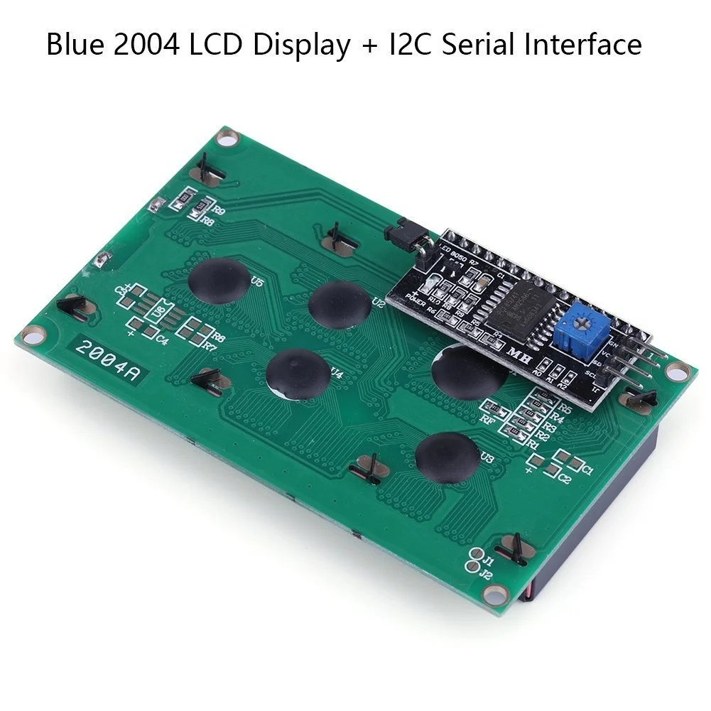 Адаптер интерфейса для модуля Iic I2c Arduino Uno Raspberry Pi 20x4 2004 ЖК-дисплей 16x2 1602 синий |
