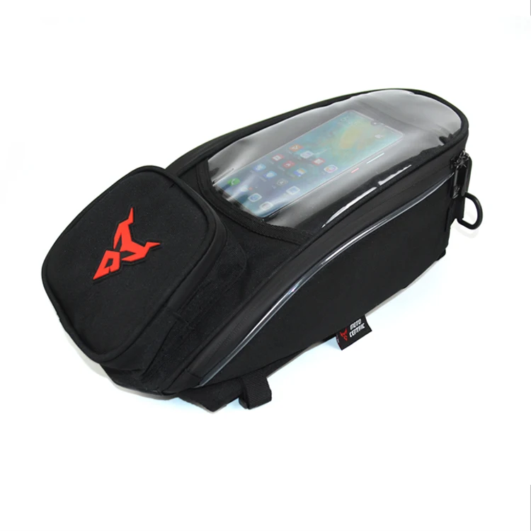 

Motorcycle backpack High Capacity Waterproof Motor Tank Bag Black Oil Fuel Tank Bag Navigation Magnetic Motorbike Saddle Bag