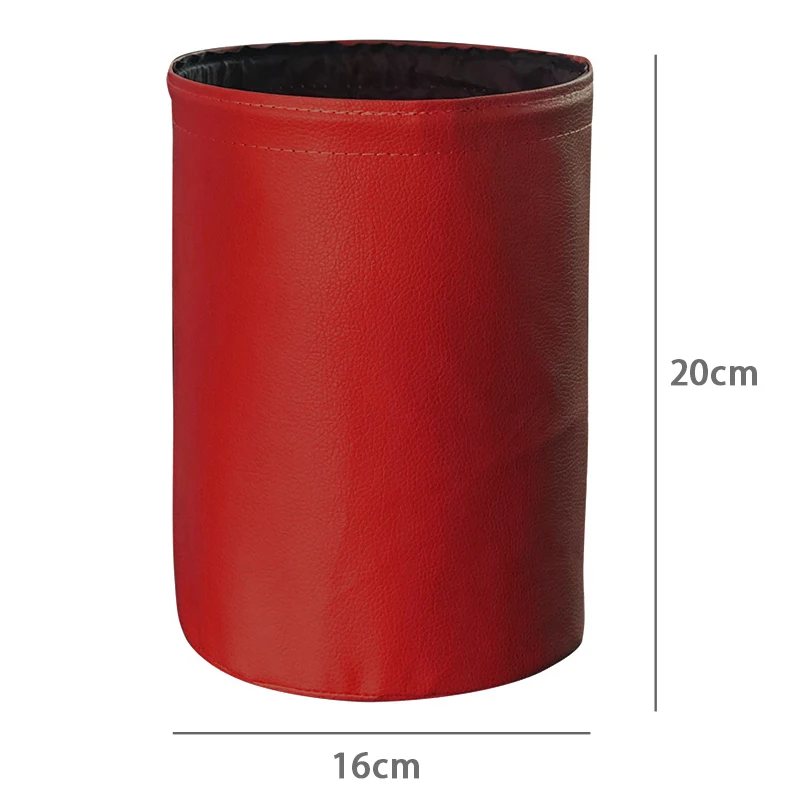 Кожаный Автомобильный мусорный бак водонепроницаемый чехол держатель мусора