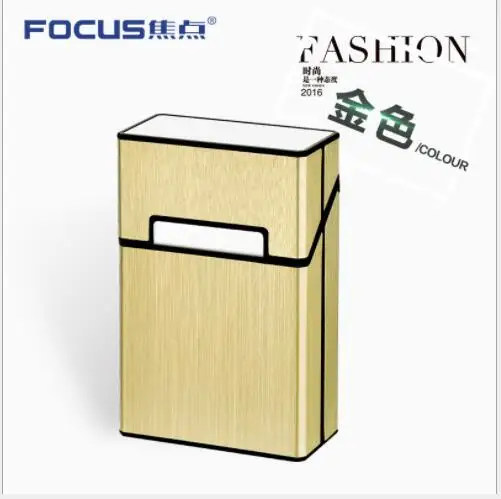 Цинковый Алюминий Металл 20 сигарет коробка персонализированные Креативные