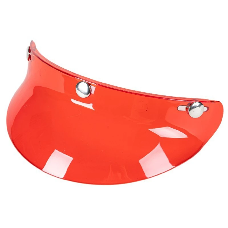 

XXFF 3/4 Motorcycle Helmet Visor Shield 3-Snap Design Open Face Helmet Visor Gift for Motorcycle Enthusiasts