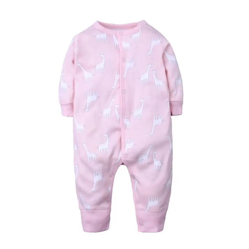 Pijama infantil; одежда для малышей; пижамы-комбинезоны для девочек; пижамы для маленьких мальчиков; комбинезон для новорожденных; ползунки для малышей - Цвет: Girraffe