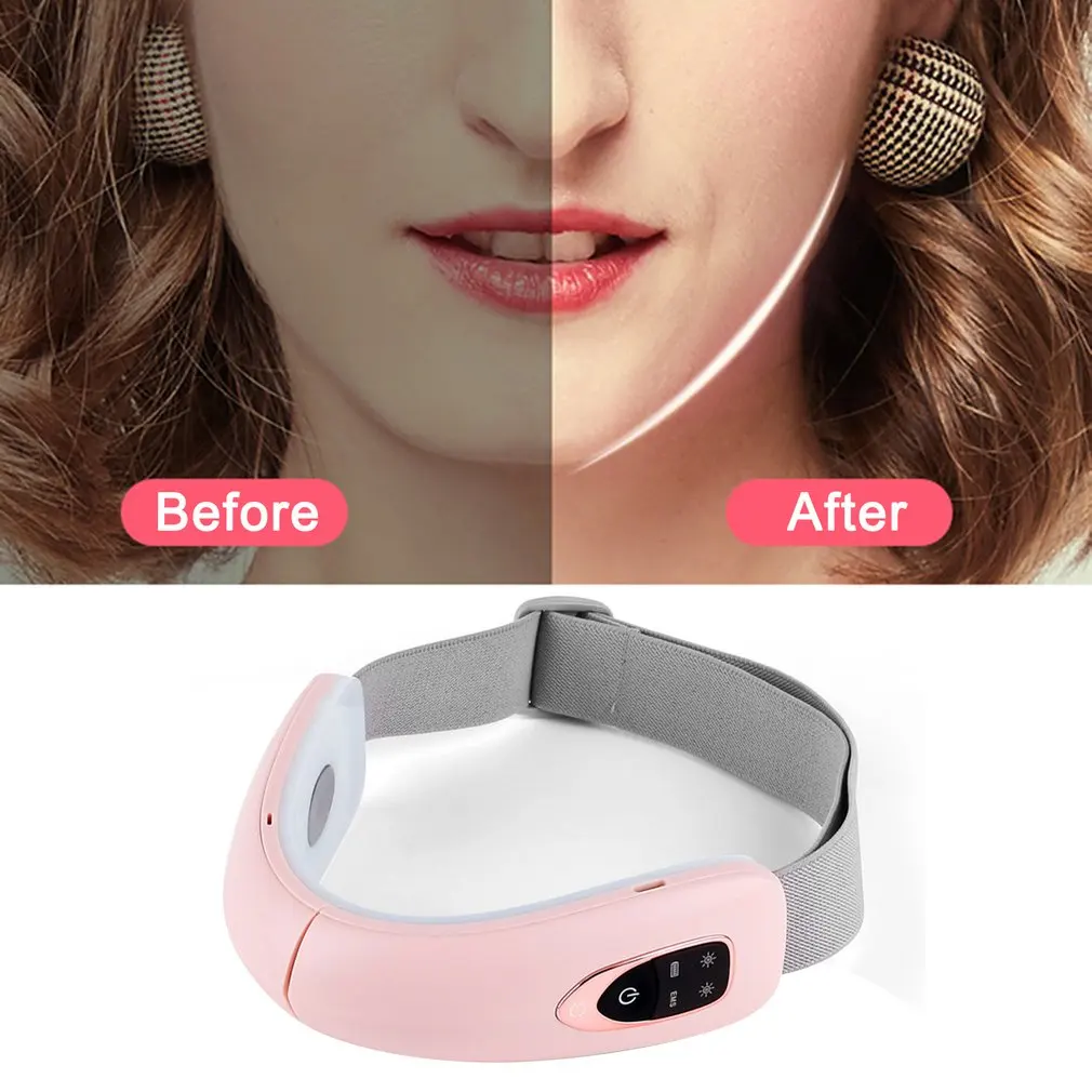 

Double Chin Slimming Massager LED Photon Therapy Device Facial Lifting And Firming EMS V-Line Facial Lifting