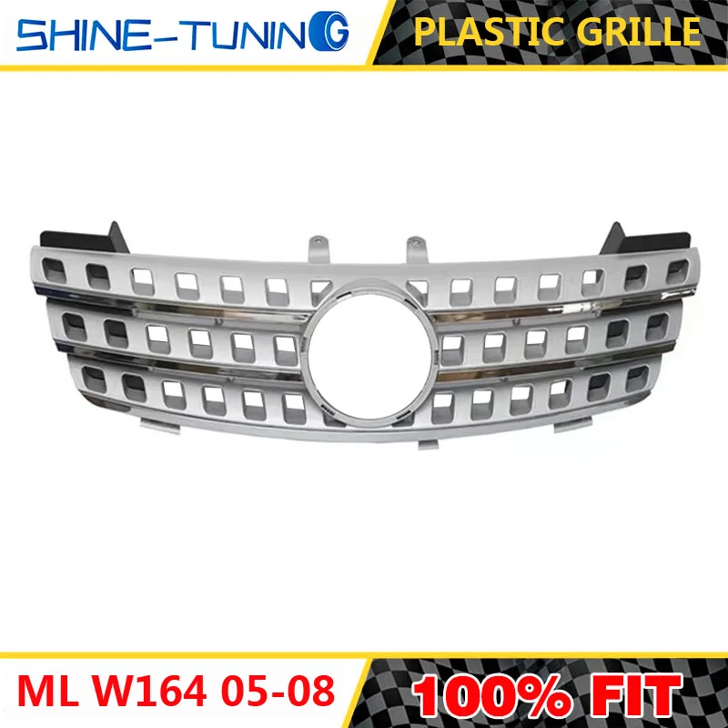 Передняя решетка подходит для mercedes ML Class W164 x164 amg решетка 2005-08 ML300 ML320 ML350 ML400 ML500 ML430 без эмблемы