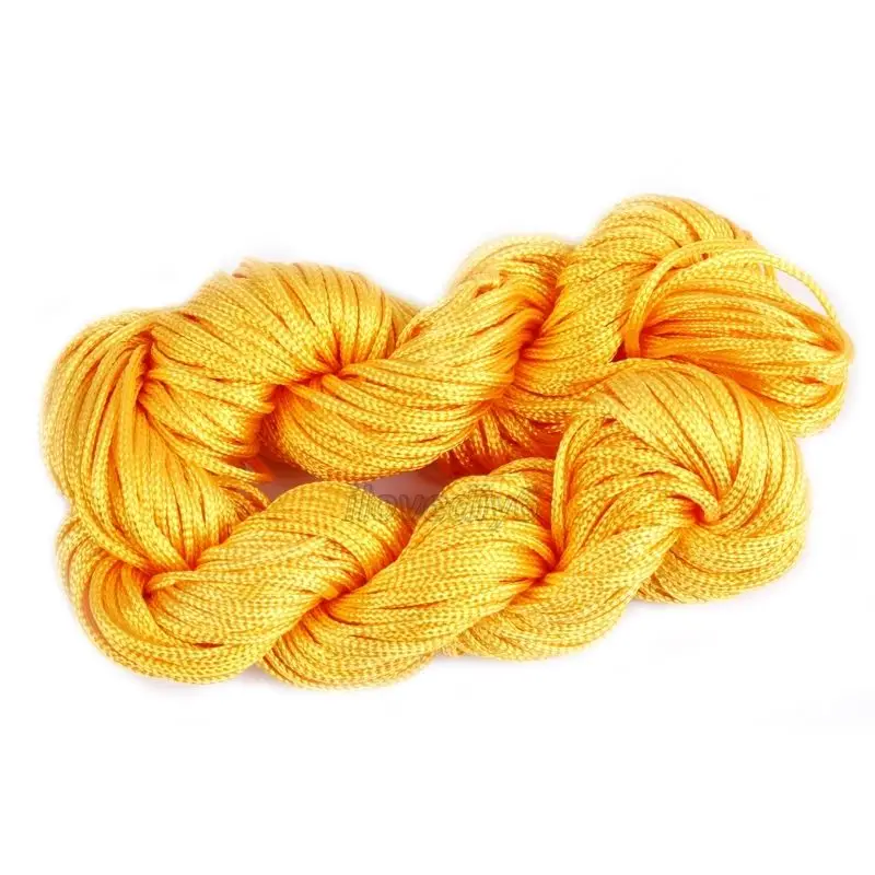 27 м 1 мм китайский узел макраме браслет веревка цвета нейлоновый шнур нить для