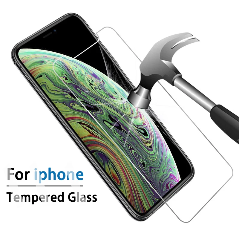 Защитное стекло на iphone 11 Pro Max защита экрана закаленное для X XS XR promax|Защитные