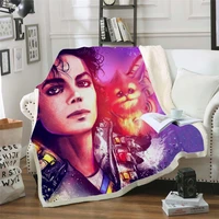 michael jackson 3d printed fleece blanket for beds hiking picnic thick quilt fashionable bedspread sherpa throw blanket style 3