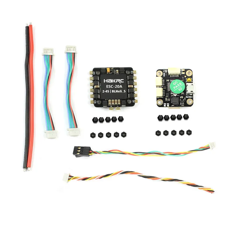 Контроллер полета HAKRC Mini F4 Flytower / F3 AIO OSD BEC & 4IN1 20A 15A BLheli_S ESC 2-4S 200mW VTX для