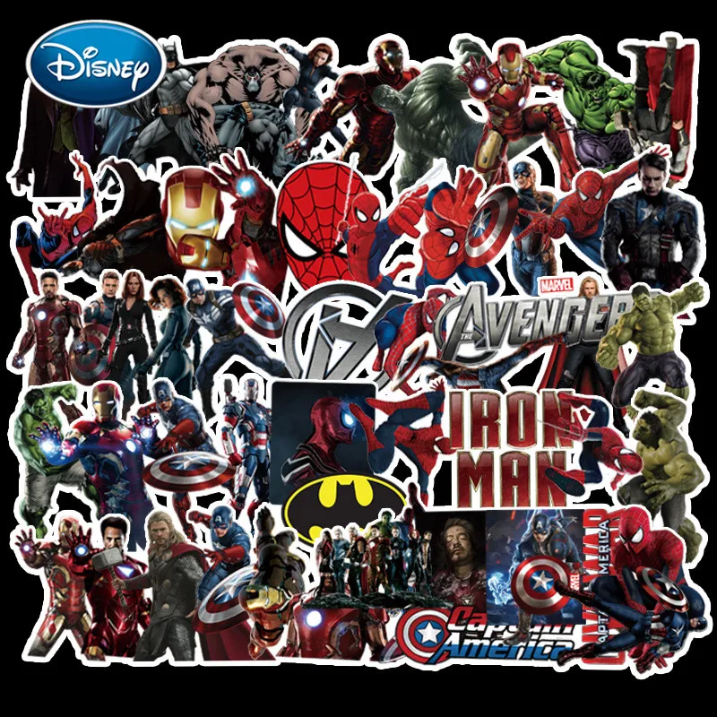 Disney 55 шт Человека-паука героев из мультфильмов наклейки единовременных
