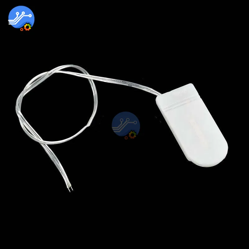 Черный/белый держатель для батарей CR2032 с кнопкой включения/выключения| |