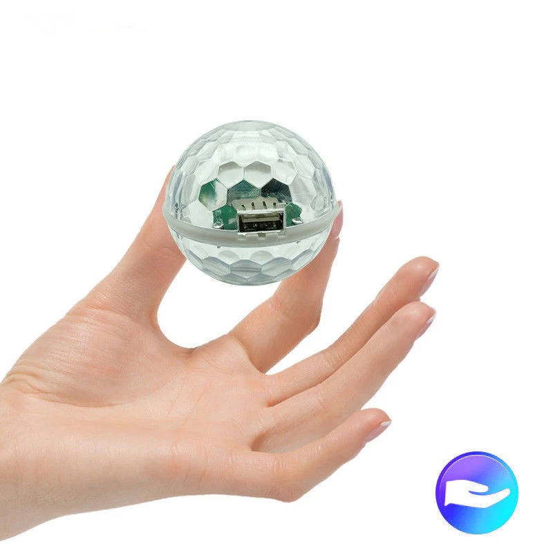 Автомобильный волшебный шар USB-светильник DJ RGB Мини Красочный музыкальный звук