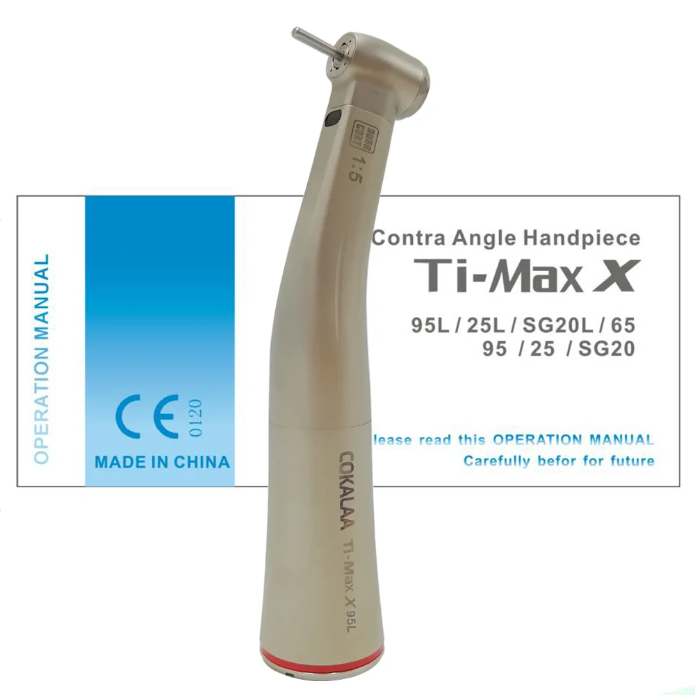 NSK для зубов типа TI MAX X95L зубные 1:5 увеличение угловой наконечник красным кольцом