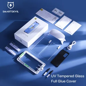 smartdevil full glue uv tempered glass for huawei p40 p40 plus uv screen protector for huawei mate 40 30 e 40rs 40 pro 40pro free global shipping