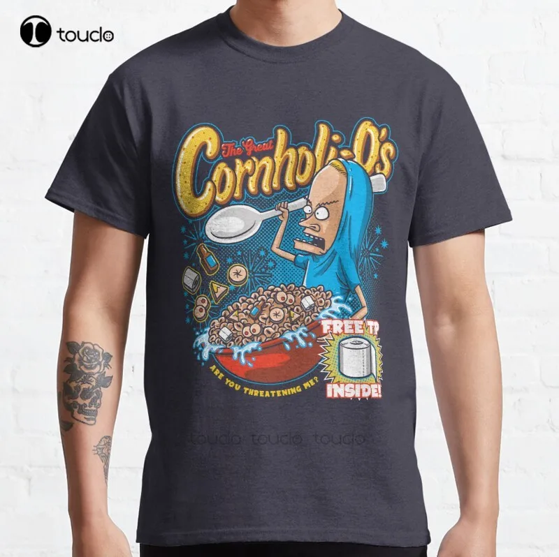 

Новая классическая Хлопковая мужская футболка Cornholi-Os