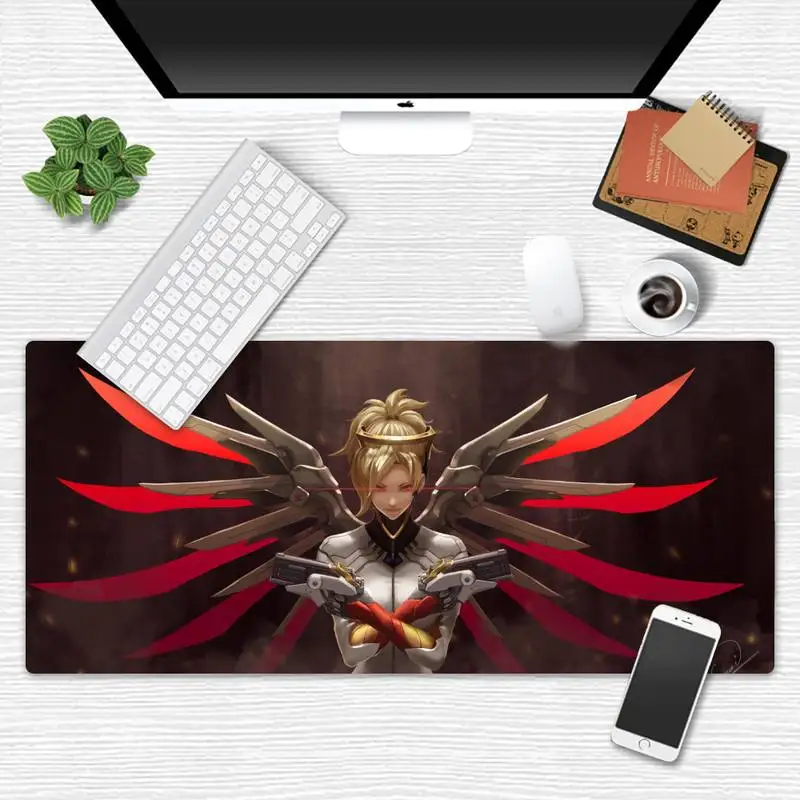 

overwatchs Comfort Mouse Mat Mousepad Desk Table Protect Game Office Work Mouse Mat pad X XL Non-slip Laptop Cushion mouse pad