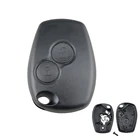 2 кнопки дистанционного автомобильного ключа оболочка Брелок чехол Замена для Renault Megane Modus Espace Laguna Duster Logan Clio Kangoo