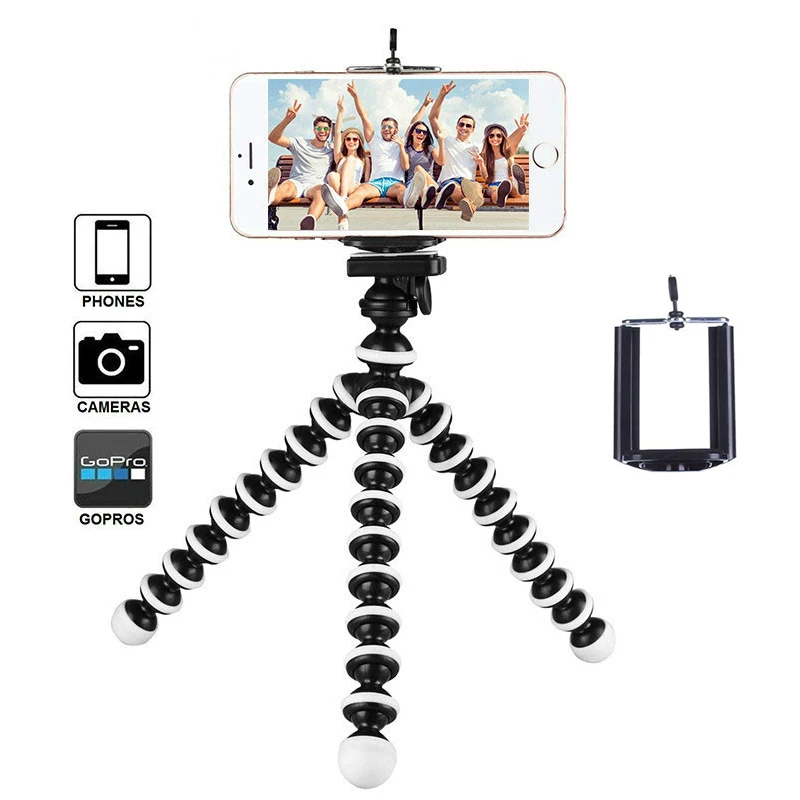 

Octopus Mini Tripod Bracket Portable Flexible Smartphone Clip Holder Camera Stent Universal Smartphone Tripods Foldable Desktop