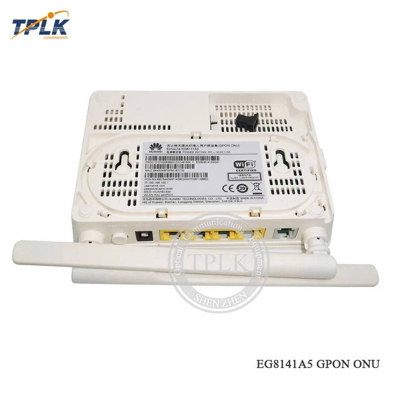 Оригинальный волоконно-оптический маршрутизатор Hua Wei EG8141A5 Gpon Ont Onu 1GE + 3FE