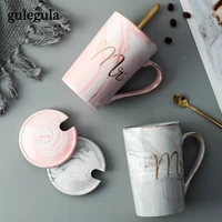 luxury ceramic marble pattern coffee cups phnom penh mugs gifts box set couple flamingo souvenir wedding bridal lovers drinkware