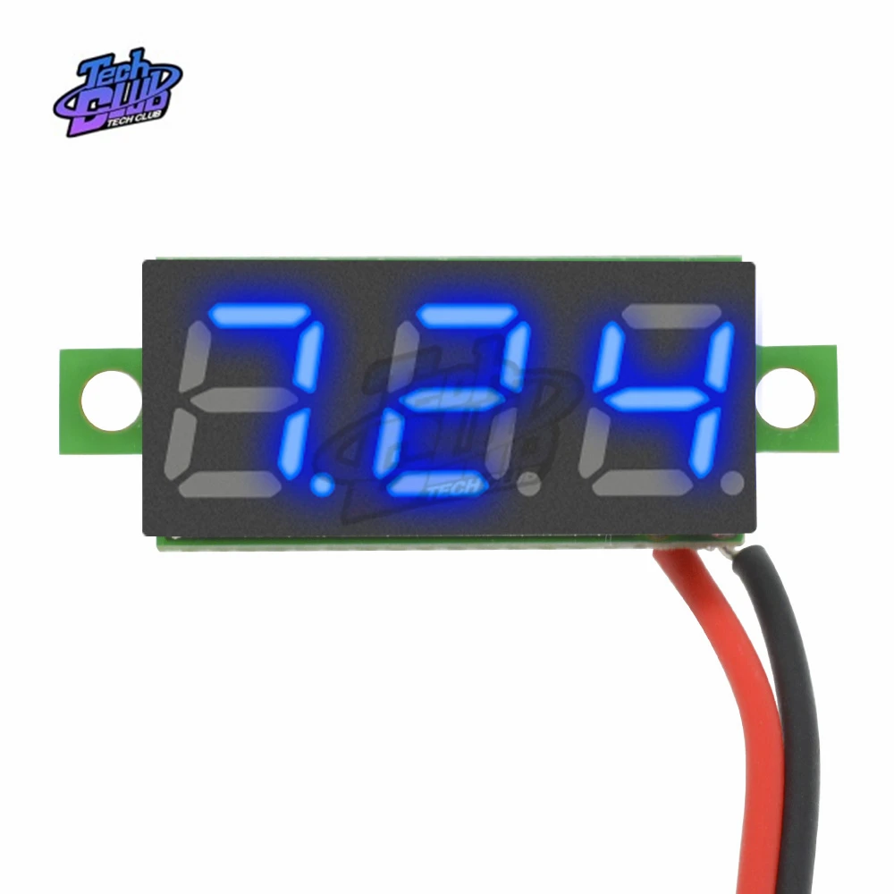 Цифровой мини вольтметр измеритель напряжения с ЖК экраном 2 5 дюйма 0 28 30 В