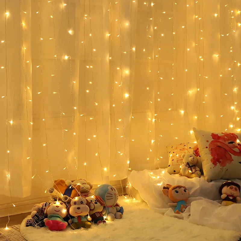 

3x 1/3x 2/3x3 м светодиодный гирлянда из светодиодной ленты Рождественские Гирлянды Гирлянда на открытом воздухе дома для рождественских праздн...