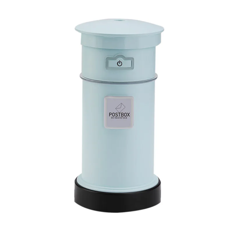 

New Retro Postbox Humidifier Multifunctional USB Mini Fan LED Night Light Desktop Humidifier Household Aromatherapy Air Purifier