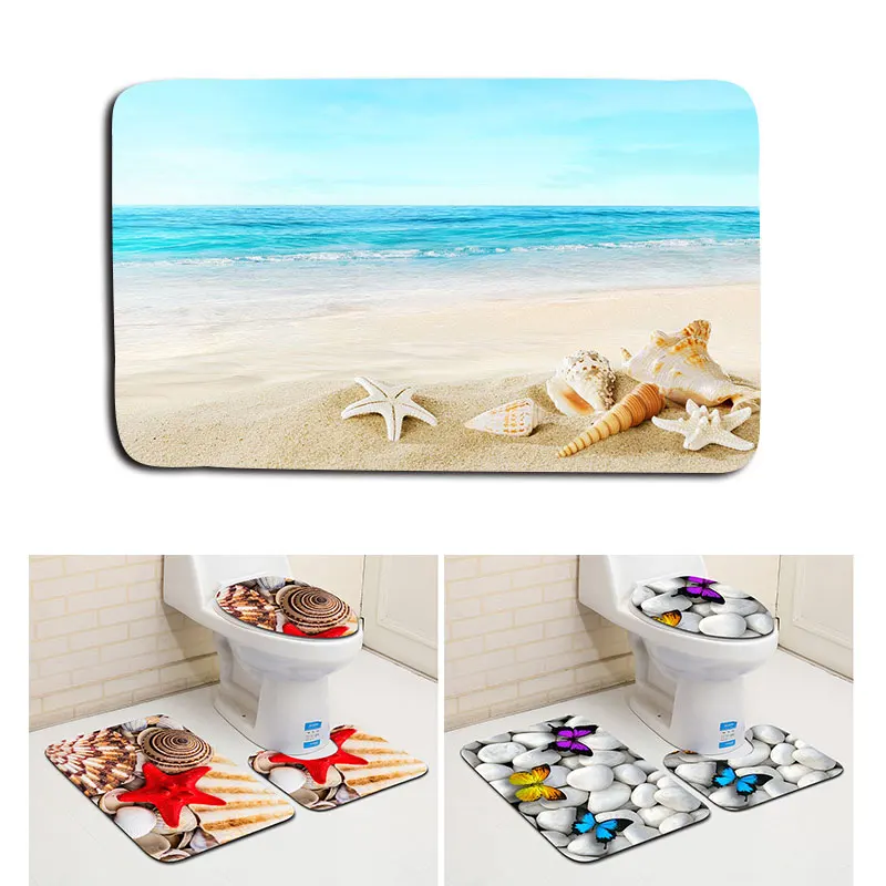 Мягкий хлопковый нескользящий крутой стильный ковер пол туалет коврик для