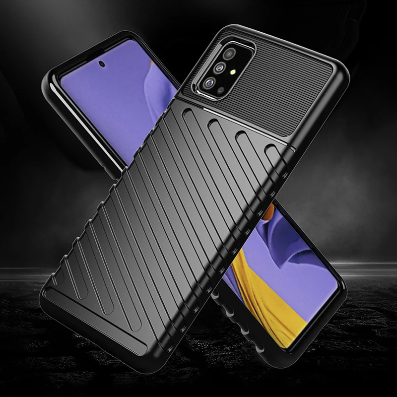 MAKAVO для samsung Galaxy A51 чехол A71 мягкий силиконовый резиновый противоударный