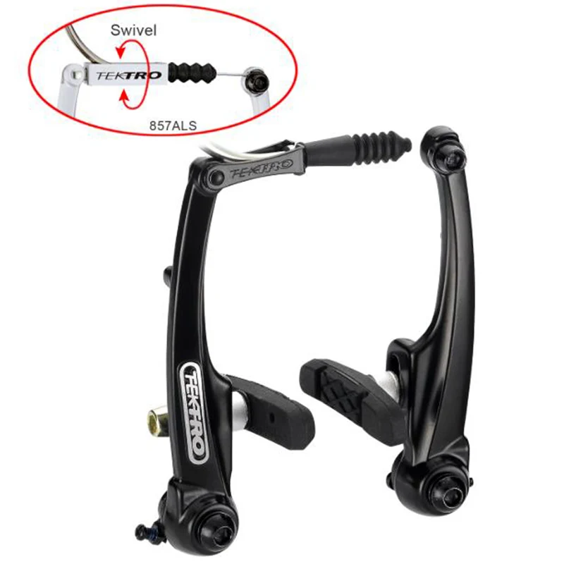 

TEKTRO 857AL MTB Bike brake Forged aluminum Linear pull brake Arm length 110mm Stainless steel hardware With 836.12 standard pad