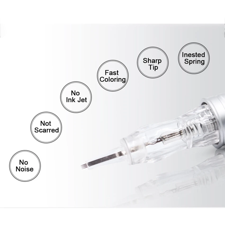 10 шт. 5/7 мг иглы для картриджа тату Перманентный макияж стерилизованные микроиглы
