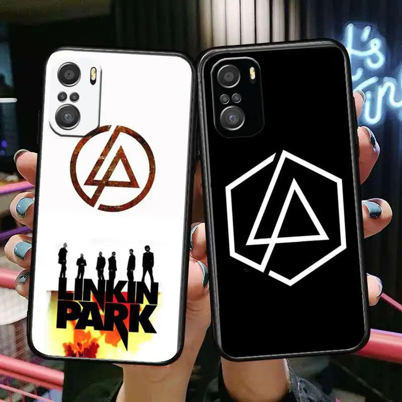 

Rock L-Linkin And-Park For Xiaomi Redmi Note 10S 10 9T 9S 9 8T 8 7S 7 6 5A 5 Pro Max Soft Black Phone Case