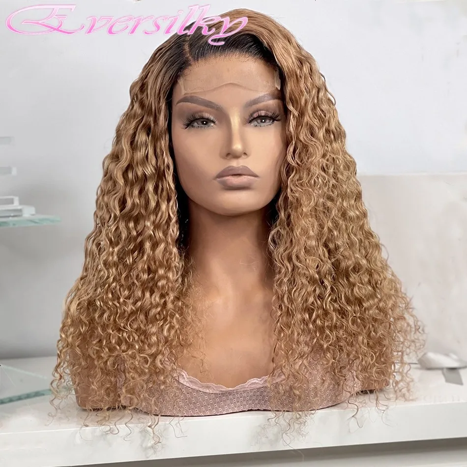 Натуральные льняные коричневые волнистые индийские человеческие волосы