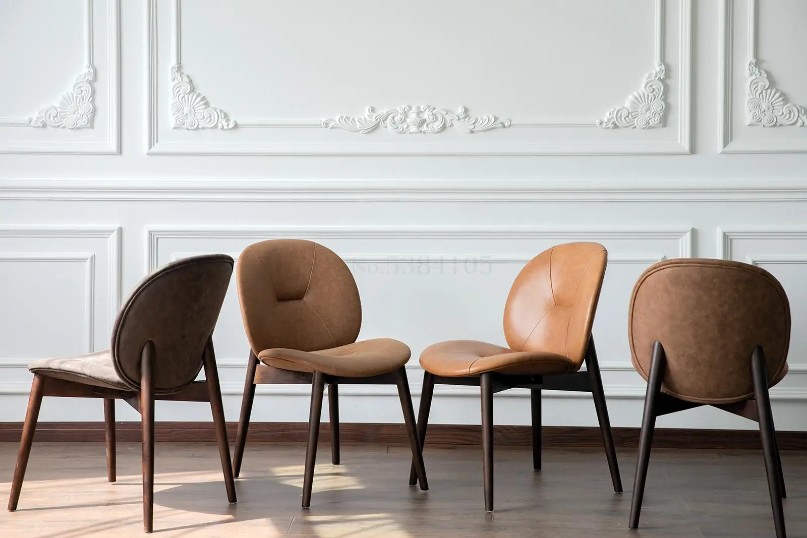 Импортная кожа Массив дерева Ткань Кожа Искусство северных Креативный дизайн