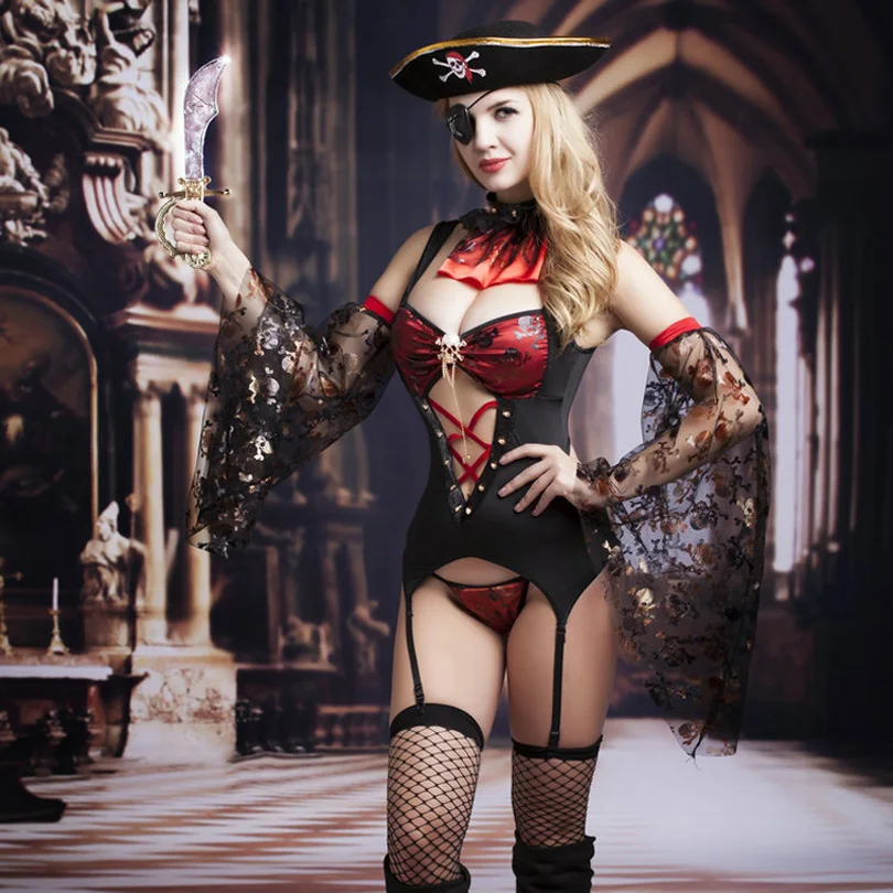 

Костюм пиратский Женский, для Хэллоуина, ролевых игр