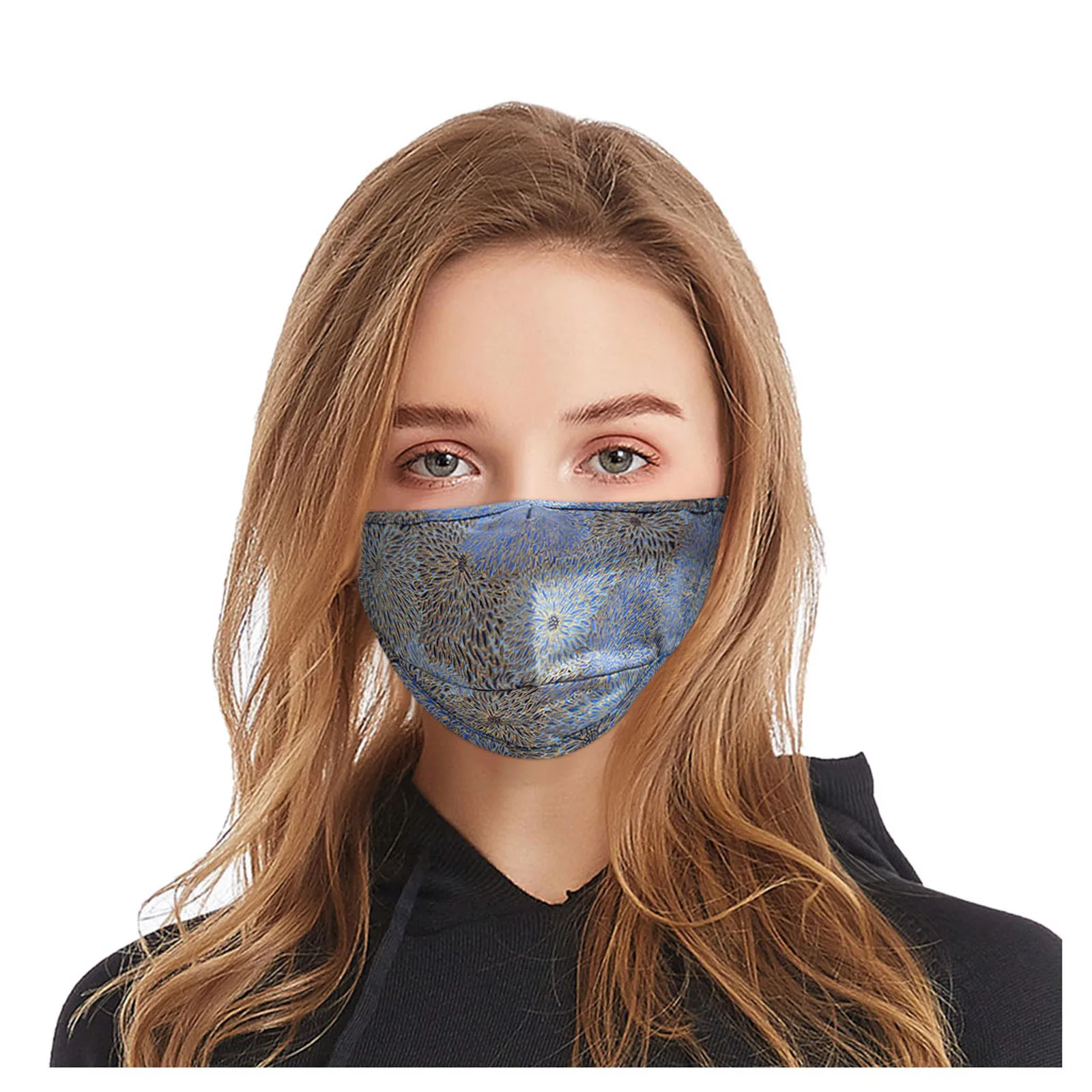

Mascarilla Adult Floral Print Mask Fashion Outdoor Breathable Windproof Party Mouth Mask Face Shield Mondkapjes Mondmasker