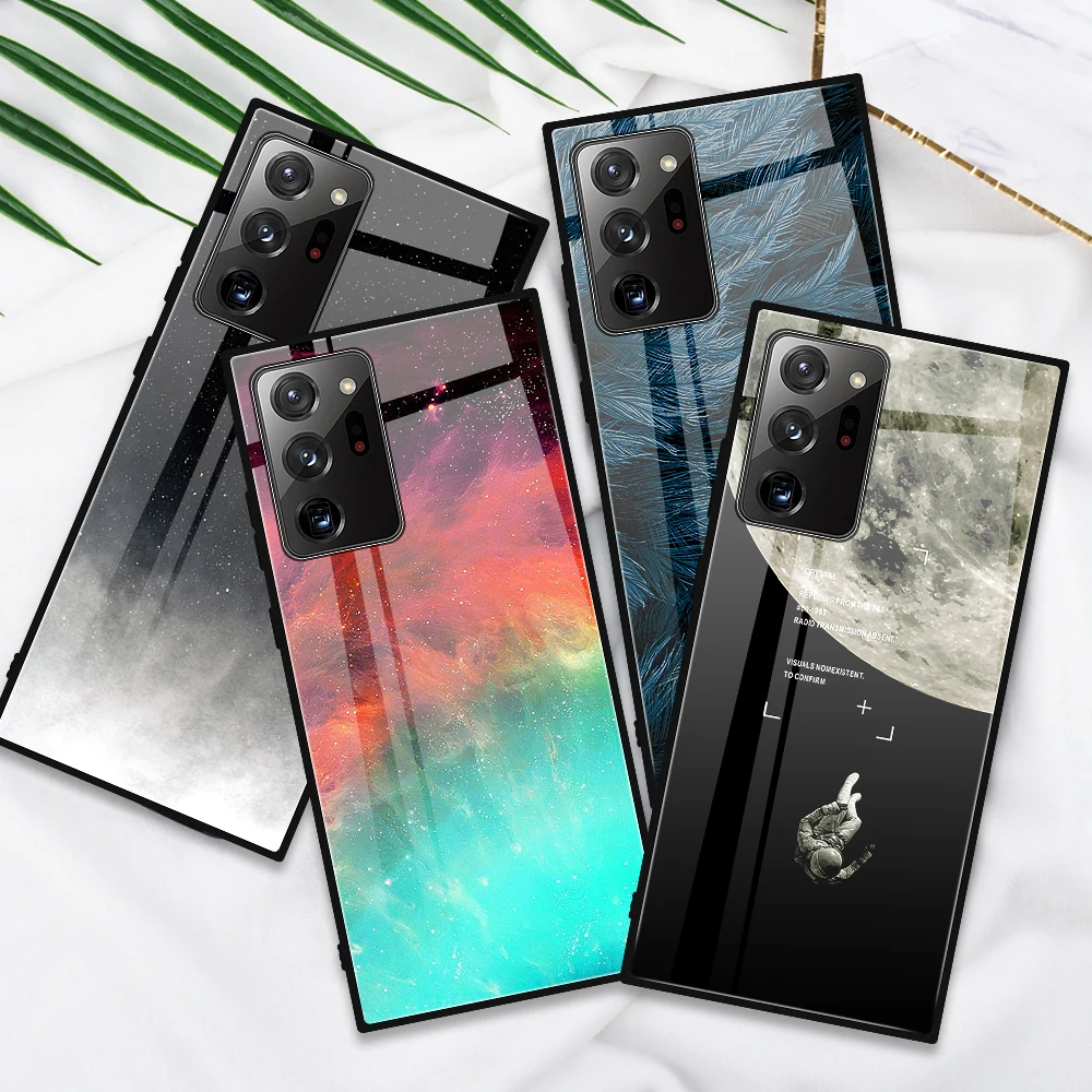 Чехол из закаленного стекла для Samsung Galaxy A51 A71 S20 Ultra Plus FE 4G 5G | Мобильные телефоны и