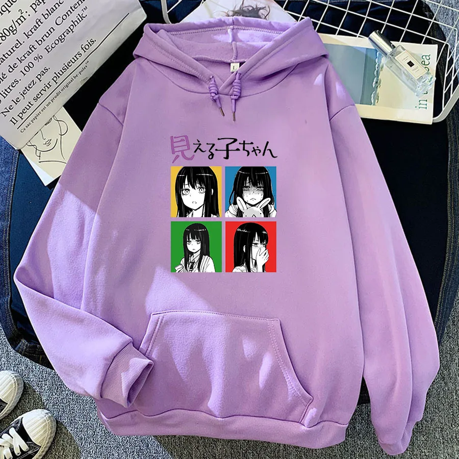Японские толстовки с капюшоном из аниме меруко Чан одежда в стиле Харадзюку