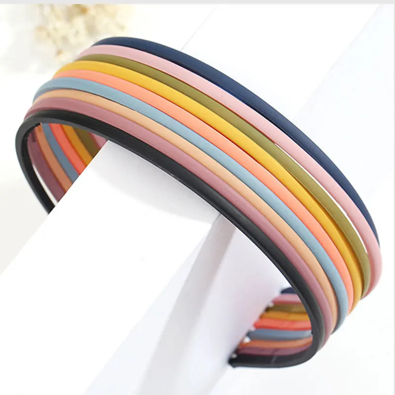 

2022 New Women Girls Cute Candy Colors Frosted Simple Hairbands Sweet Hair Holder Headband Hair Hoop Fashion Hair Accessories