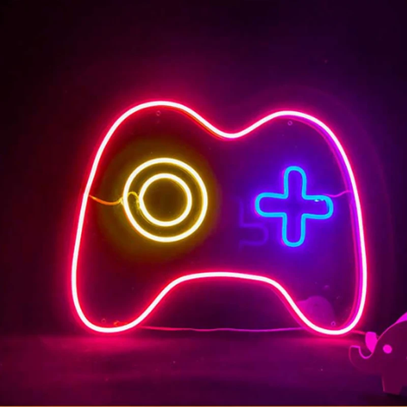 

Custom Made Gaming Room Gamepad Neon Sign Only LED Wall Lights Party Wedding Shop Window Restaurant Birthday Decoration