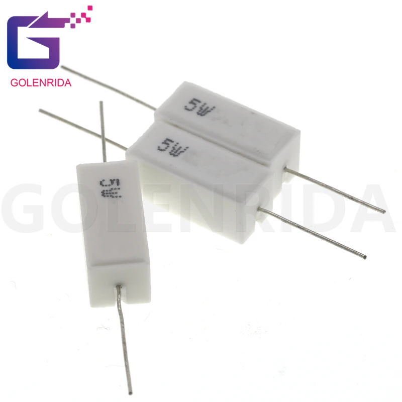 

10pcs 5W 0.33 ohm Cement resistance 0.33R 0.33ohm