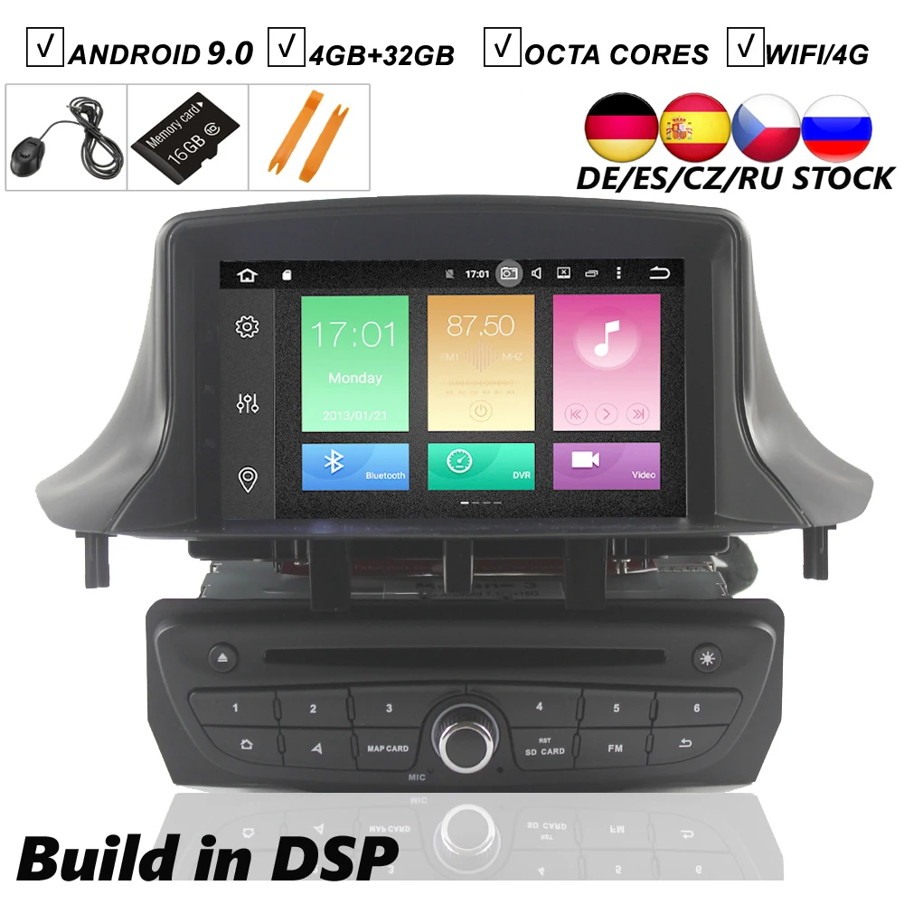 " автомобильный Android 9,0 DVD gps плеер для Renault Megane 3 Fluence 2009- навигационная стерео Raido BT Wifi карта 4G+ 64G DSP