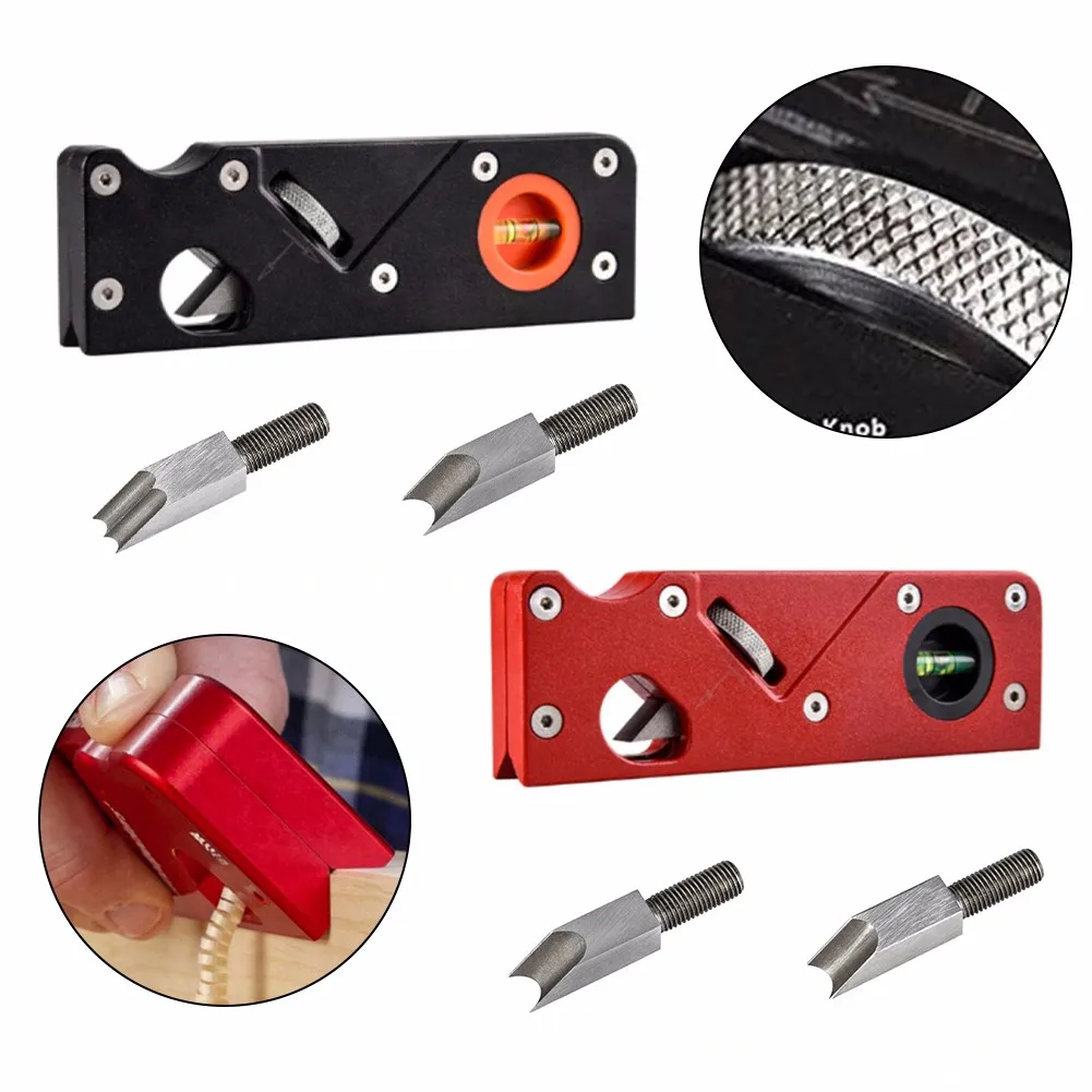 

45 Bevel Woodworking Edge Corner Plane With Three Cutter Heads Manual Planer