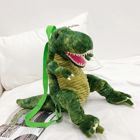 Модный рюкзак с 3D динозавром 2022, креативный милый плюшевый рюкзак с мультяшными животными для родителей и детей, Сумка с динозаврами для детей, подарки для детей