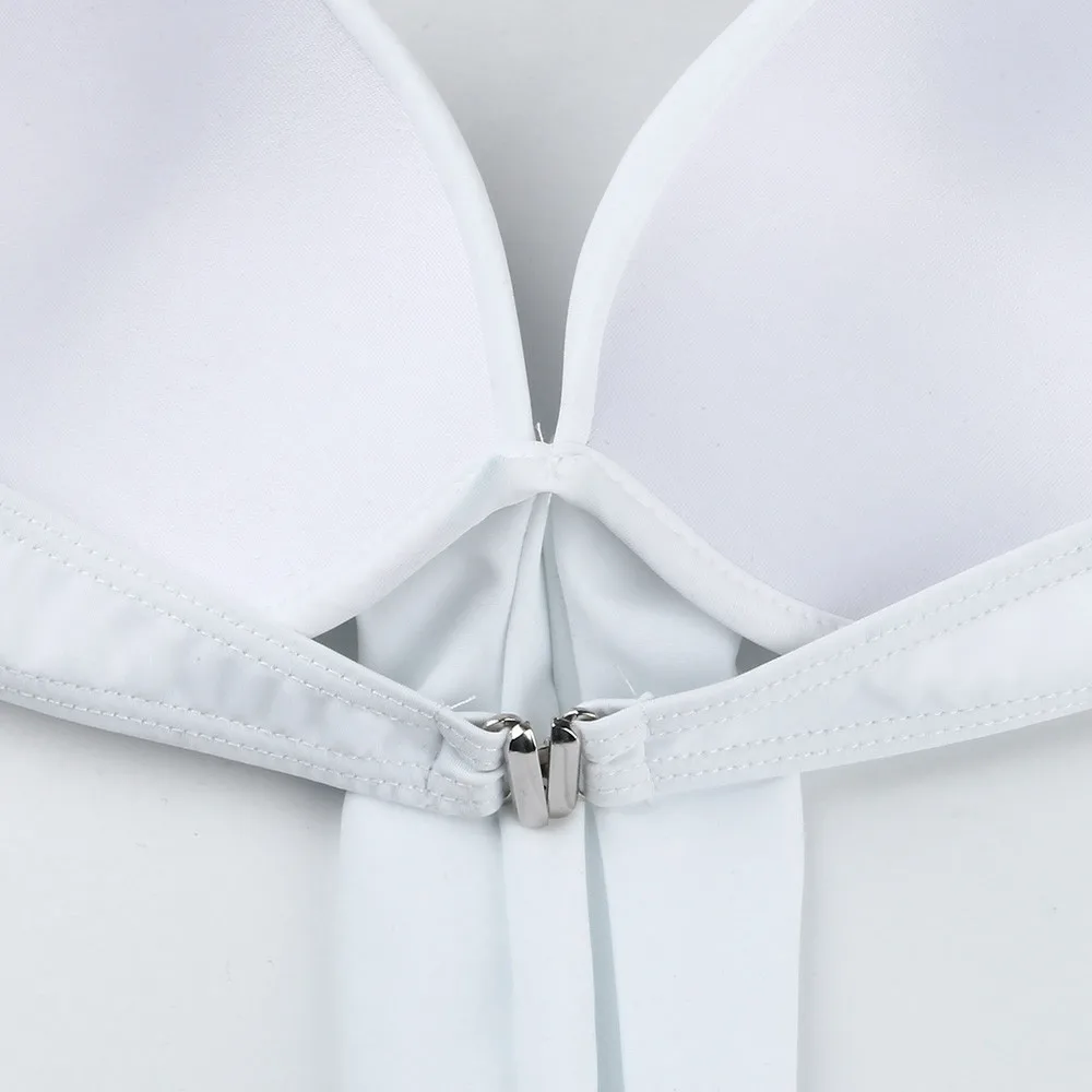

SAGACE Swimwear Woman Sexy Solid Bandage Push-Up High Cut Bathing Suit Swimming Female Summer Beach Wear Monokini Swimsuit